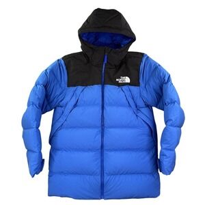 The North Face Jacket Mens M Blue Puffer UX Parka 550 Down Hooded Winter Warm